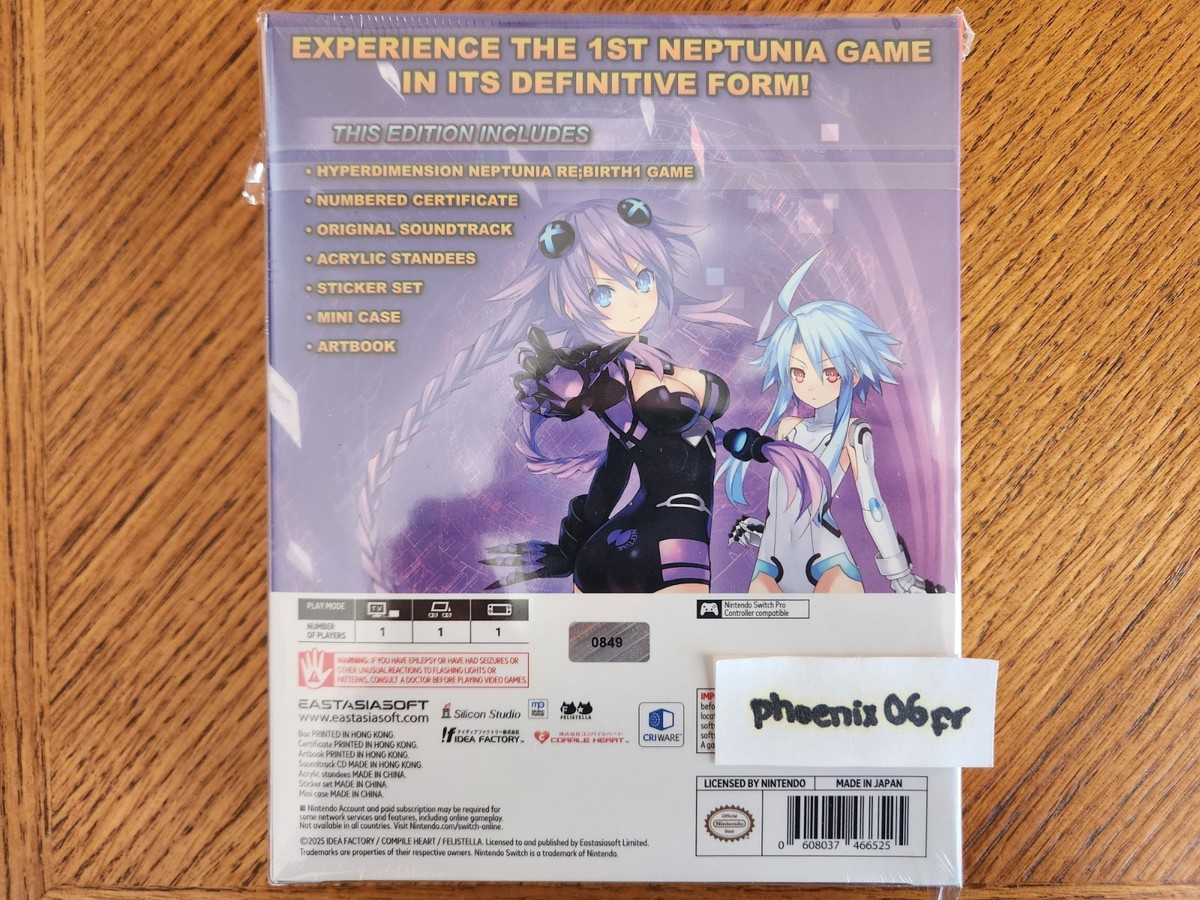 New! Hyperdimension Neptunia Re;Birth1 Limited Edition (Nintendo