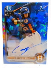 2022 Bowman Chrome Sapphire Prospect Auto Christian Gonzalez
