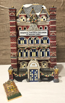 Dept 56 Dickens' Village ''Hospital for Sick Children at Ormond Street'' HAS PIN!