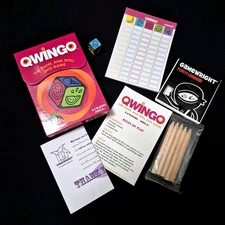 Qwingo Rank & Roll Family Dice Game Gamewright 2-5 Players Ages 8+ Complete LN