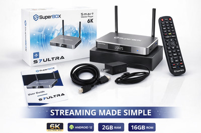 SuperBox S7 Ultra Android 12 TV Box 128GB | 4K Media Player - FREE Shipping!