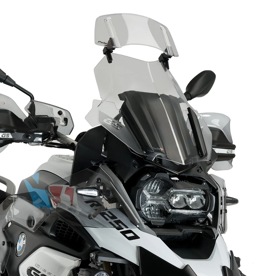 Deflecteur pour pare brise Spoiler de Bulle Clip-On Puig 20764H gris fumé - Photo 3/4