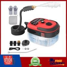 2500W Handheld Pressurized Steam Cleaner,High-Temp Portable Cleaning Machine-Red