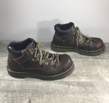Dr Doc Martens 9728 Bark Grizzly Hiking Leather Combat Chunky Boots 8 UK 9 US