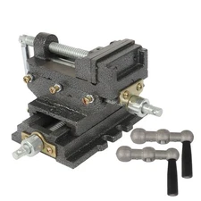 3" CROSS DRILL PRESS Vise X-Y Clamp Heavy Duty Machine Slide Metal Milling 2 Way