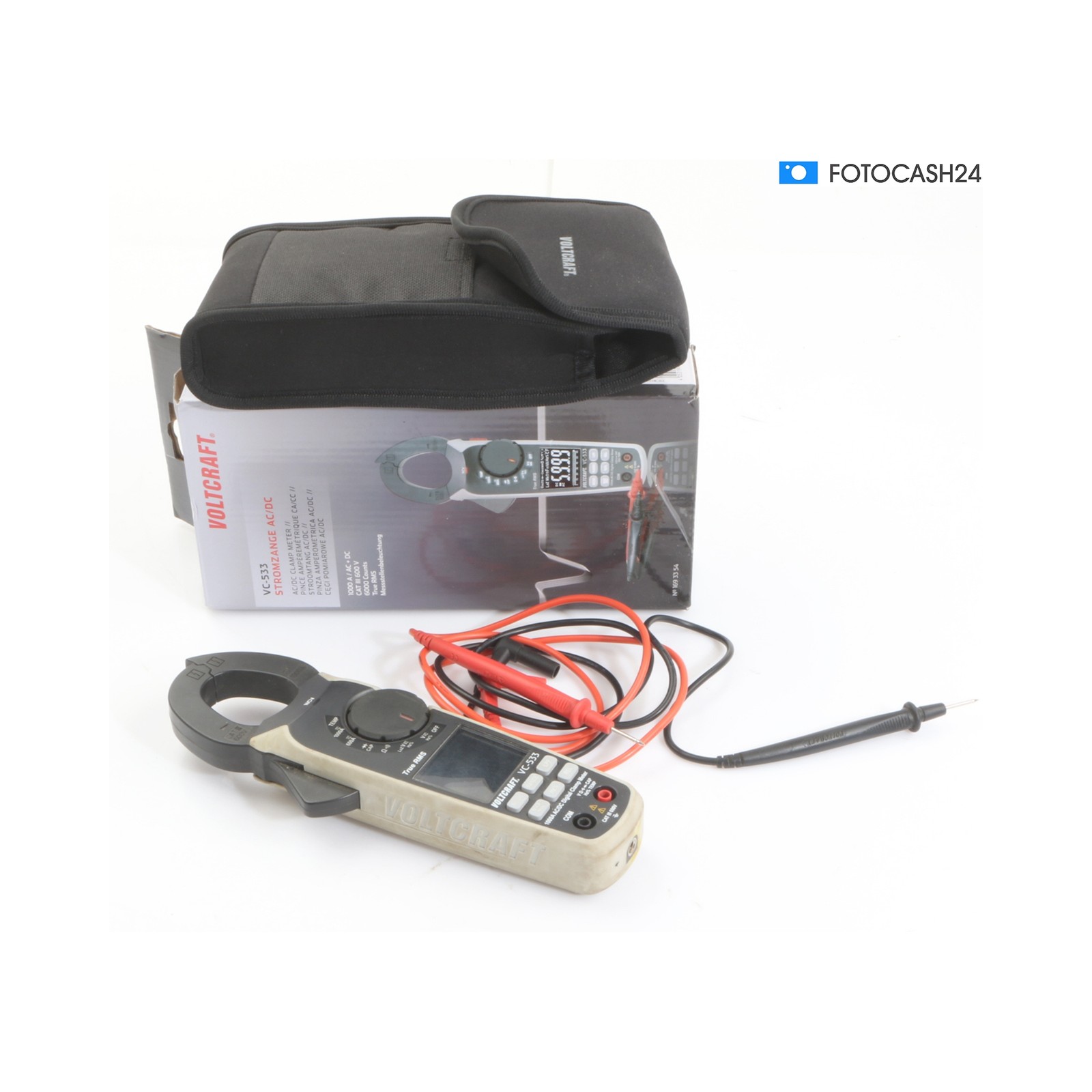 Voltcraft VC-533 Current Clamp Multimeter Voltage Tester... + Defect (286655)