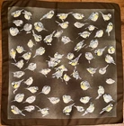 HERMES Vintage scarf “LES MESANGES", 1960