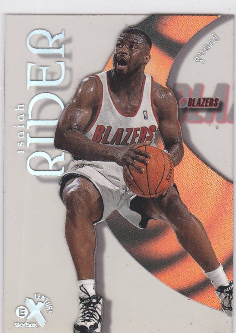 1998-99 SkyBox E-X Century #53 Isaiah Rider Portland Trail Blazers Free Shipping