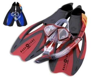 Aqualung Camaro Tauchset Proflex X rot Gr. 38-46 Maske, Flossen,Schnorchel