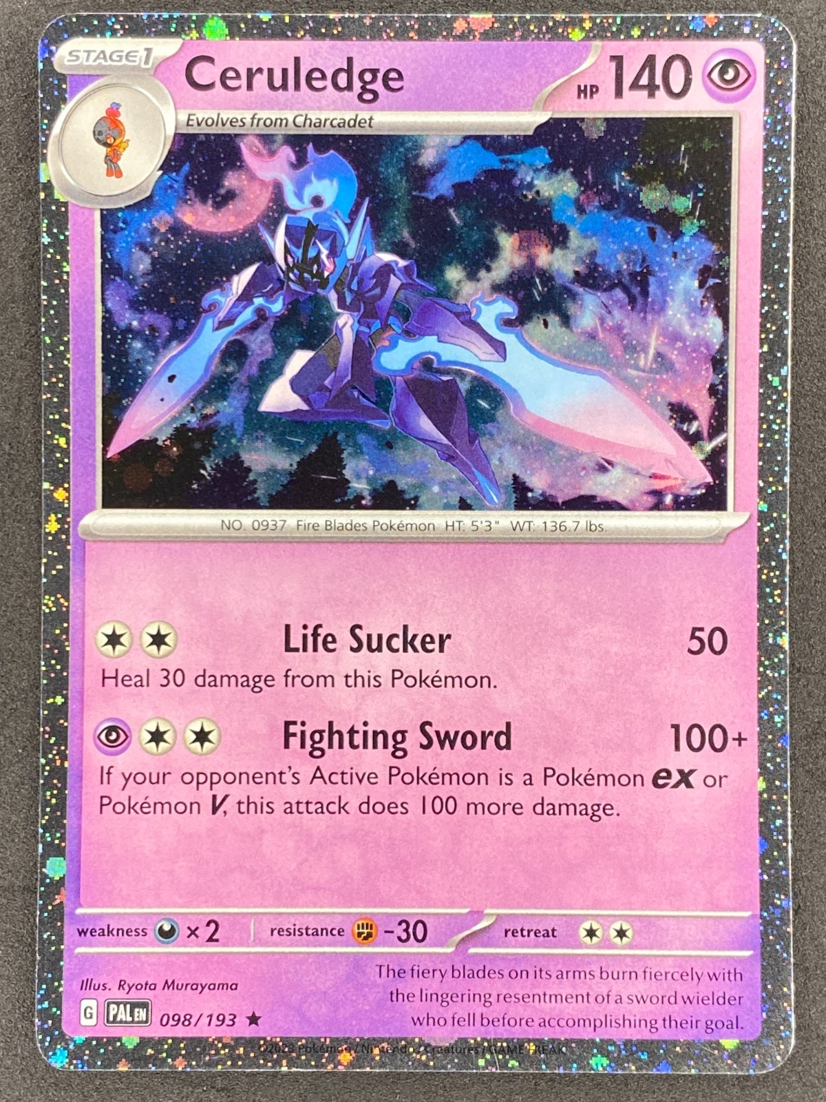Ceruledge 2023 Scarlet & Violet: Paldea Evolved #098/193 Cosmos Holo -  Premium Collection Price Guide - Sports Card Investor