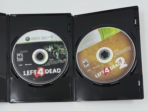 Xbox 360 Left 4 Dead 1 & 2 Microsoft Discs ONLY Bundle