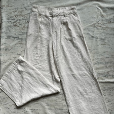 A New Day Wide Leg Rayon Cream Pants