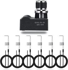 Hisencn 6 Outlets Tact Push Button Grill Ignitor 6 Outlet + Igniter, Black 