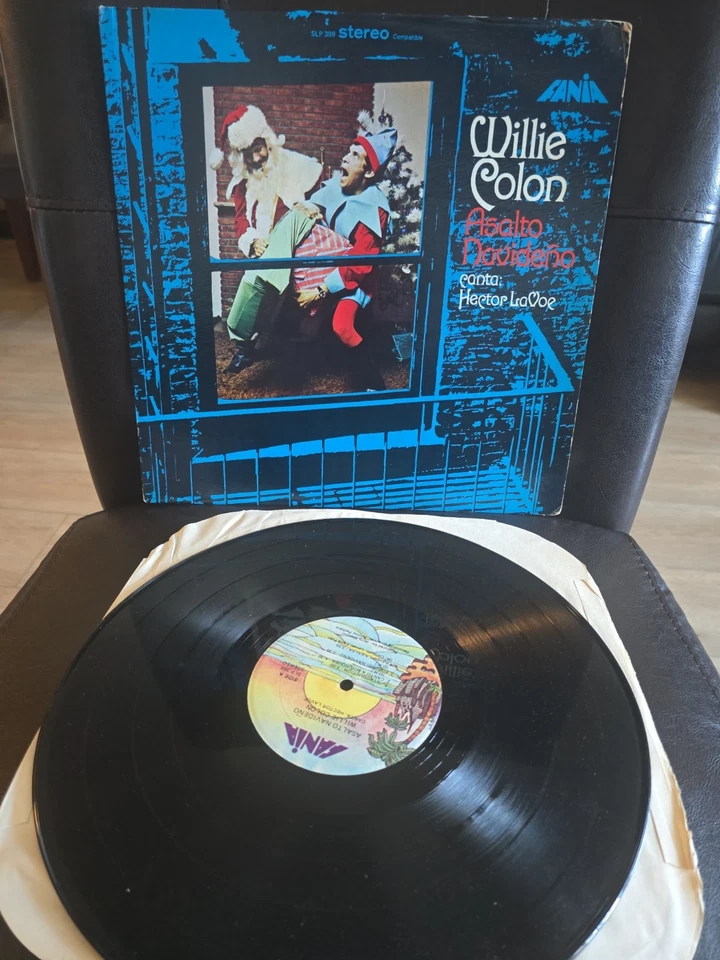 WILLIE COLON ASALTO NAVIDEÑO CANTA HECTOR LAVOE FANIA RECORDS SALSA LP HEAR - Image 1 of 3