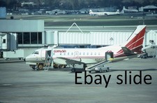 Orig 1985 35mm slide - Comair Saab 340 N343CA at St. Louis Lambert Airport