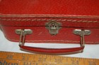 VINTAGE MADE IN US ZONE GERMAN CHILDS OR DOLL CARDBOARD SUITCASE METAL HANDLE — photo 5