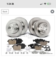 12pcs Front Rear Disc Brake Rotors Brake Pads For Bmw F10 528i 528i Xdrive