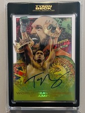 Tyson Beck Tyson Fury Auto Autographed /40 Boxing World Heavyweight Champion