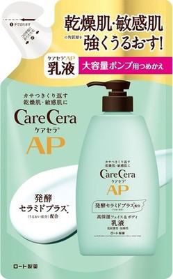 CareCera AP Face & Body Lotion Large Refill 370ml Contain Natural Ceramide Japan