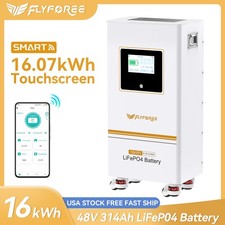 16.07kWh 48V 314AH LiFePO4 Battery Bluetooth Vertical Standing Solar Backup UPS