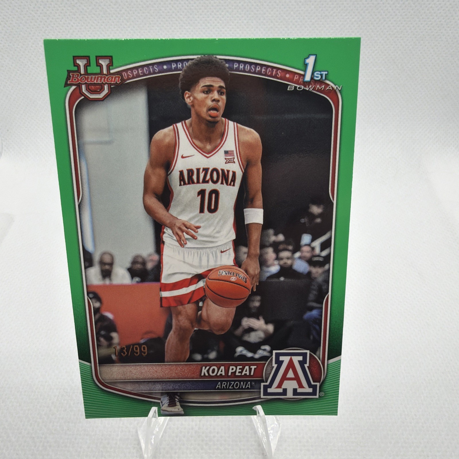 2025-26 Bowman Basketball Koa Peat 1st Green /99