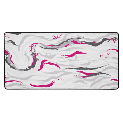 Aqua Brush Light Pink Mousepad 16x32