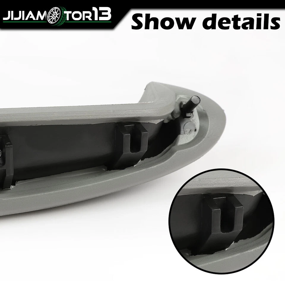 Apoyabrazos de puerta de camioneta gris lado conductor y pasajero apto para Cadillac Chevy GMC SUV Foto 4 de 4