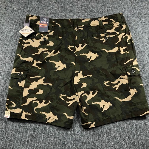 NUEVO Pantalones Cortos Carga St Johns Bay Para Hombres 44 Woodland Camuflados 10" Entrepierna Cómodos Elastizados - Imagen 3 de 11