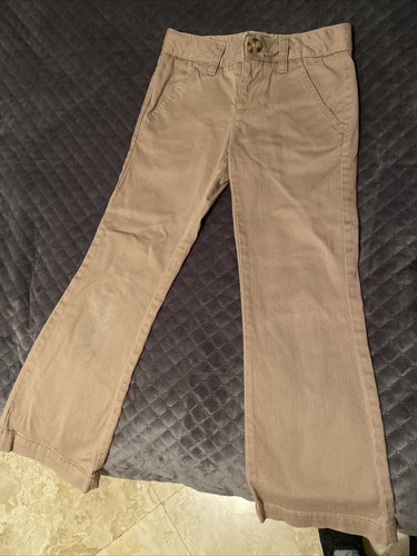 Old Navy GIRLS school uniform Pants size 5 adjustable waist Khaki - Picture 4 of 4