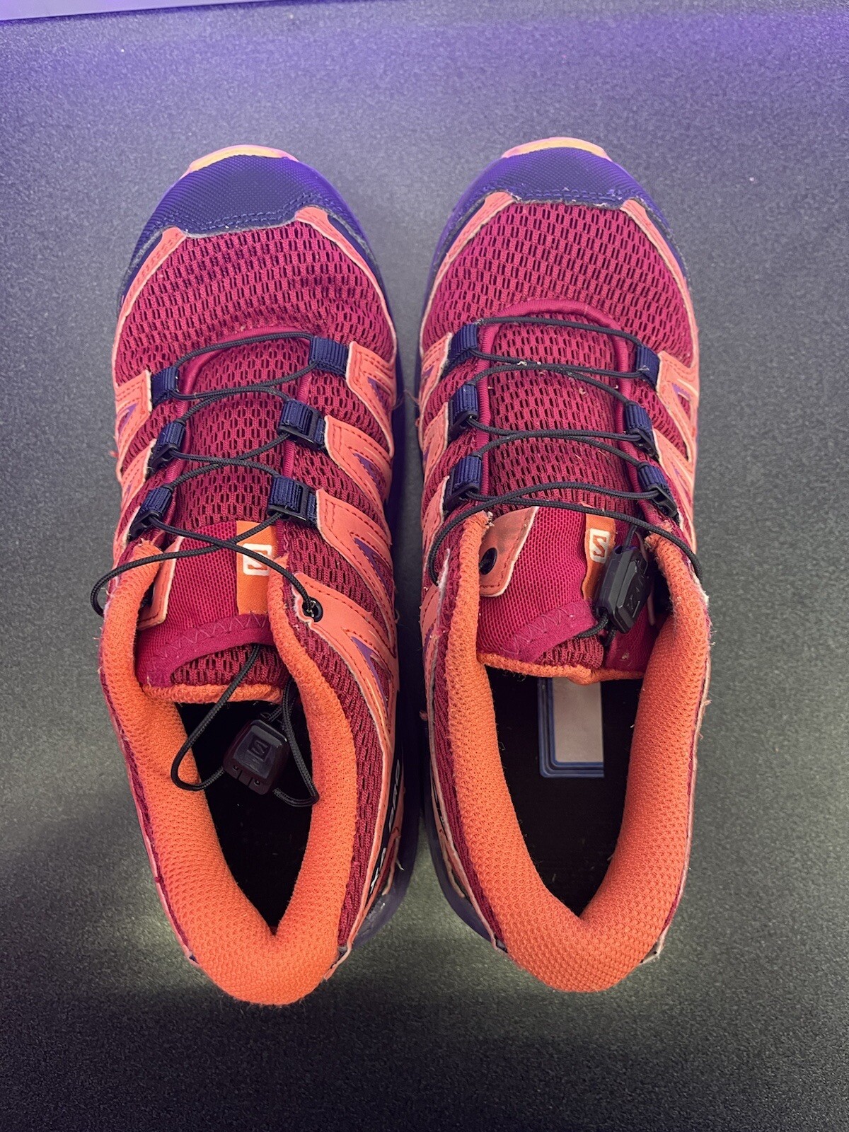 Salomon XA Pro 3D J scarpe da trail running da donna taglia 4 rosa viola USA