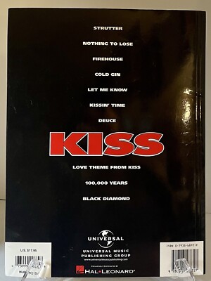 KISS, Kiss (1st Album), Guitar Record Version, Songbook | eBay