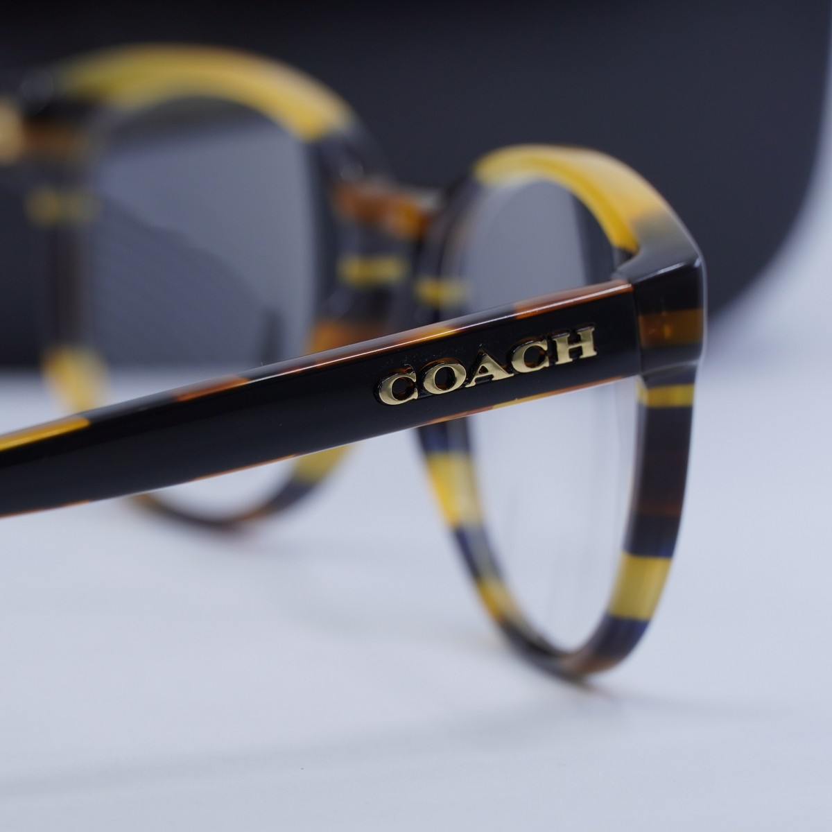 Coach HC6102 5441 Blue Honey Glitter Varsity Stripe 51mm  display picture 2