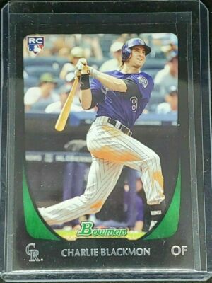CHARLIE BLACKMON  NEAR MINT ROOKIE 2011 BOWMAN #7 RC COLORADO ROCKIES COL ROX