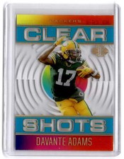 2021 Panini Illusions #CS-8 Davante Adams Clear Shots Light Blue #/299