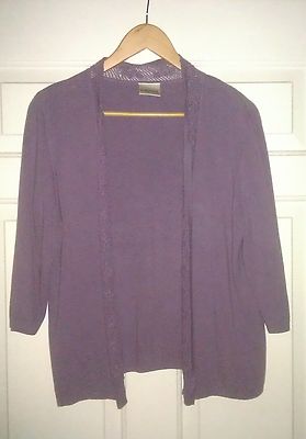 Ladies mauve purple long cardigan from 