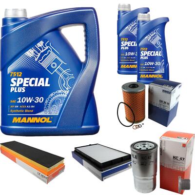 MAHLE Inspektionspaket 7 L MANNOL Special Plus 10W-30 für BMW 3er 325td