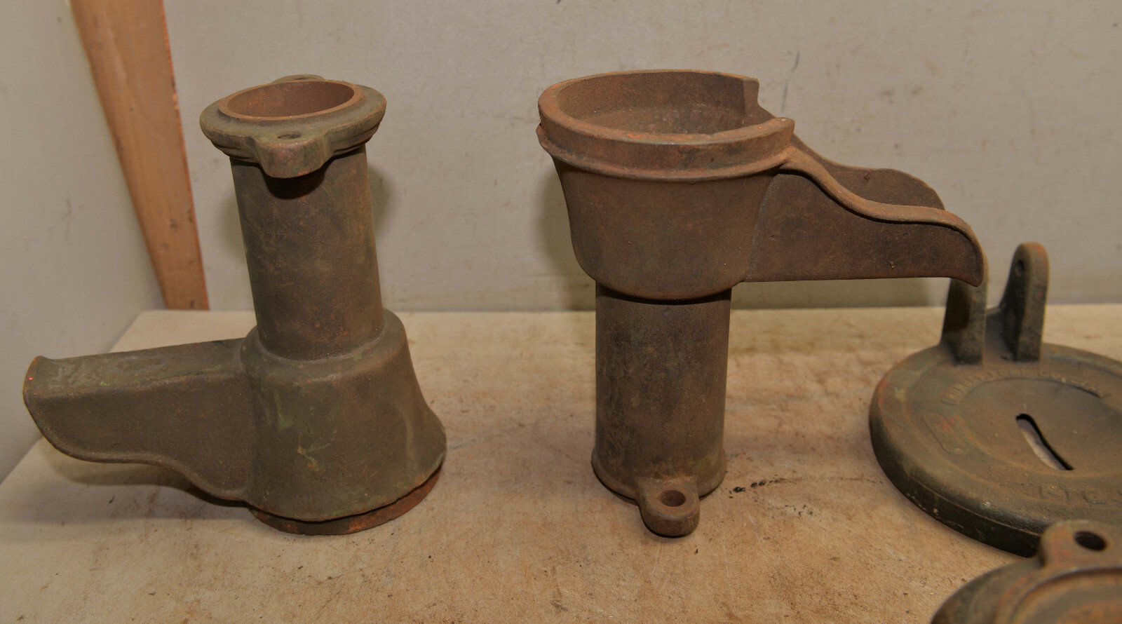 Antique water well pump parts Rumsey & more collectible cast iron