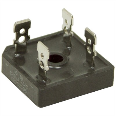 1 x GBPC5006 600V 50A Brückengleichrichter 28,5mm Vierkant x 7,6mm Faston Klemmen