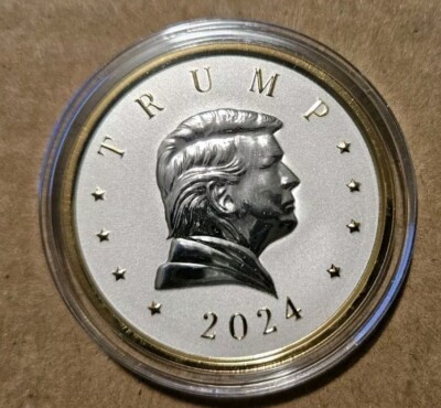 Trump 47th President Limited Edition Victory 1 oz Gold Gilded Silver Coin