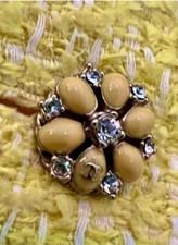 8K New Chanel 2012 Yellow Barbie Tweed Lesage Dress
