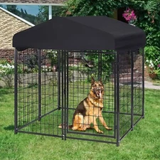Super Large Dog Kennel Pet Run Enclosure Playpen House Metal Dog Cage Fence 