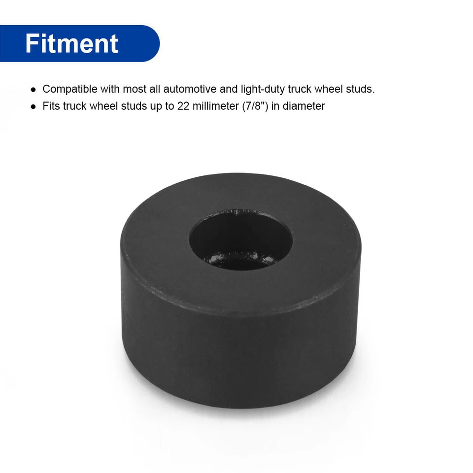 For Truck Wheel Stud Up to 22mm 7/8" Diameter 28950 Wheel Stud Installer Replace - Image 3 of 4