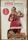 Vintage Coca-Cola 11" Christmas Cardboard Stand-up - Santa Greetings Stand Up