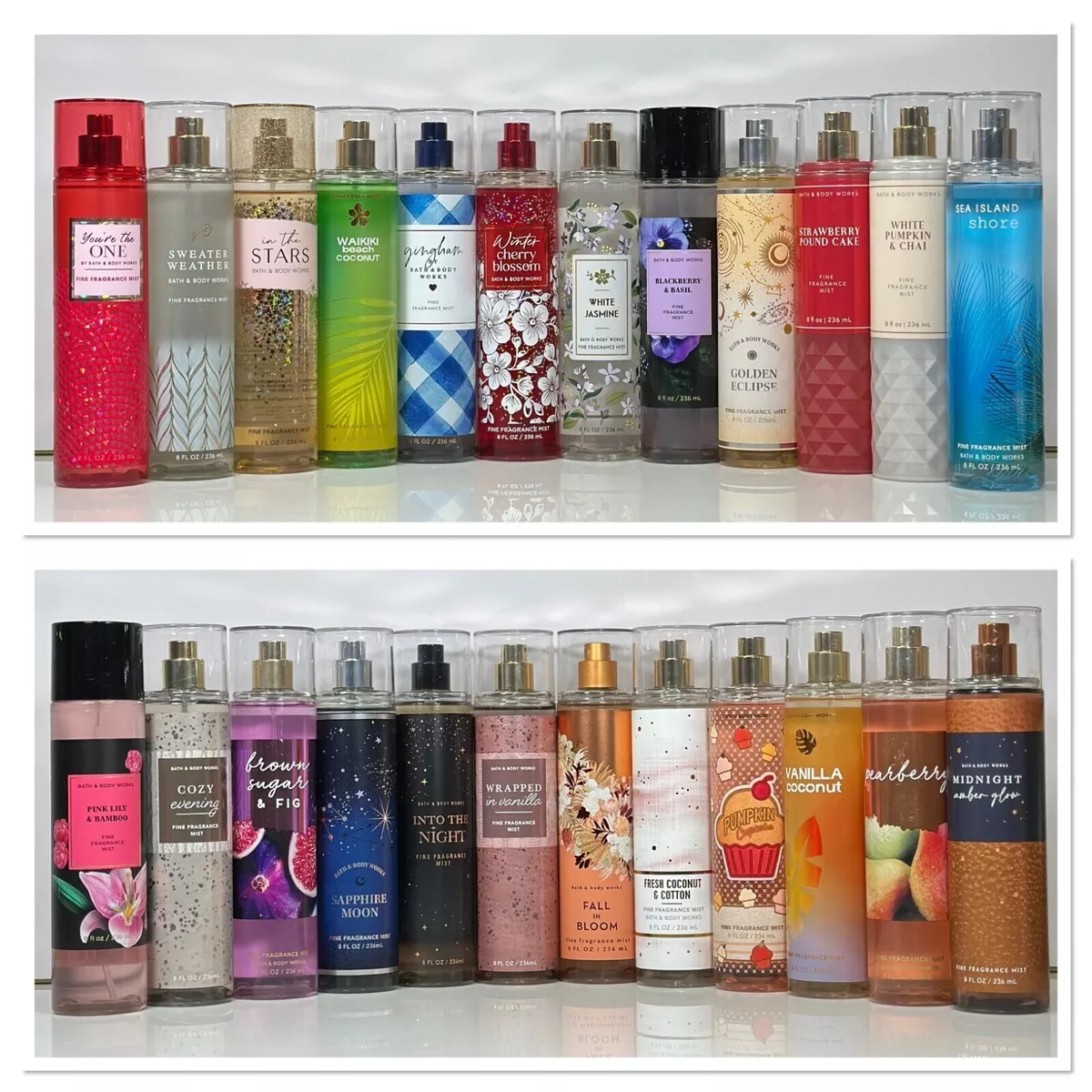 Bath & Body Works Fine Fragrance Body Mist Spray 8 fl oz - NEW - Pick Your  Scent