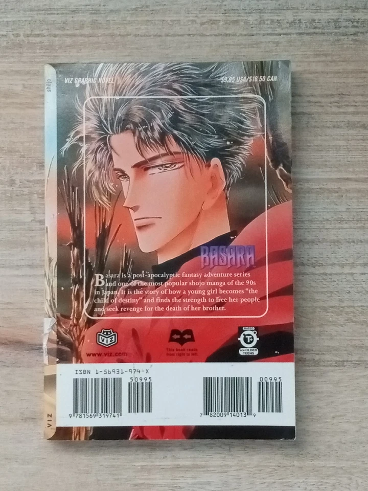 Basara 1 Manga Novela Gráfica Fantasía Romance Viz Acción Yumi Tamura Basara Foto 2 de 4