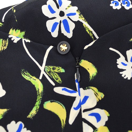 Chanel 97P #42 Short Sleeve Dress Black Silk 66259 - Picture 6 of 13