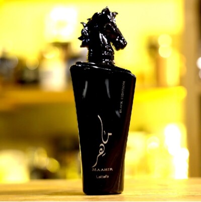Maahir Black Edition by Lattafa 100ml Spray - Free Express