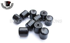 Accordion Bass Buttons Pistons Black Plain 9.5x10.5 Each