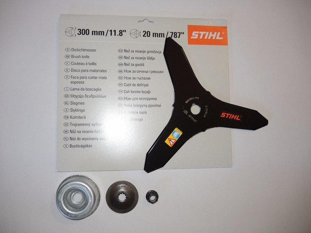 Accessorio Stihl 4119 713 4100 Lama Da Boscaglia Originale Stihl - 300 Mm, Cod. 4119 713 4100 - Per Decespugliatori Stihl Lama Boscaglia - 5