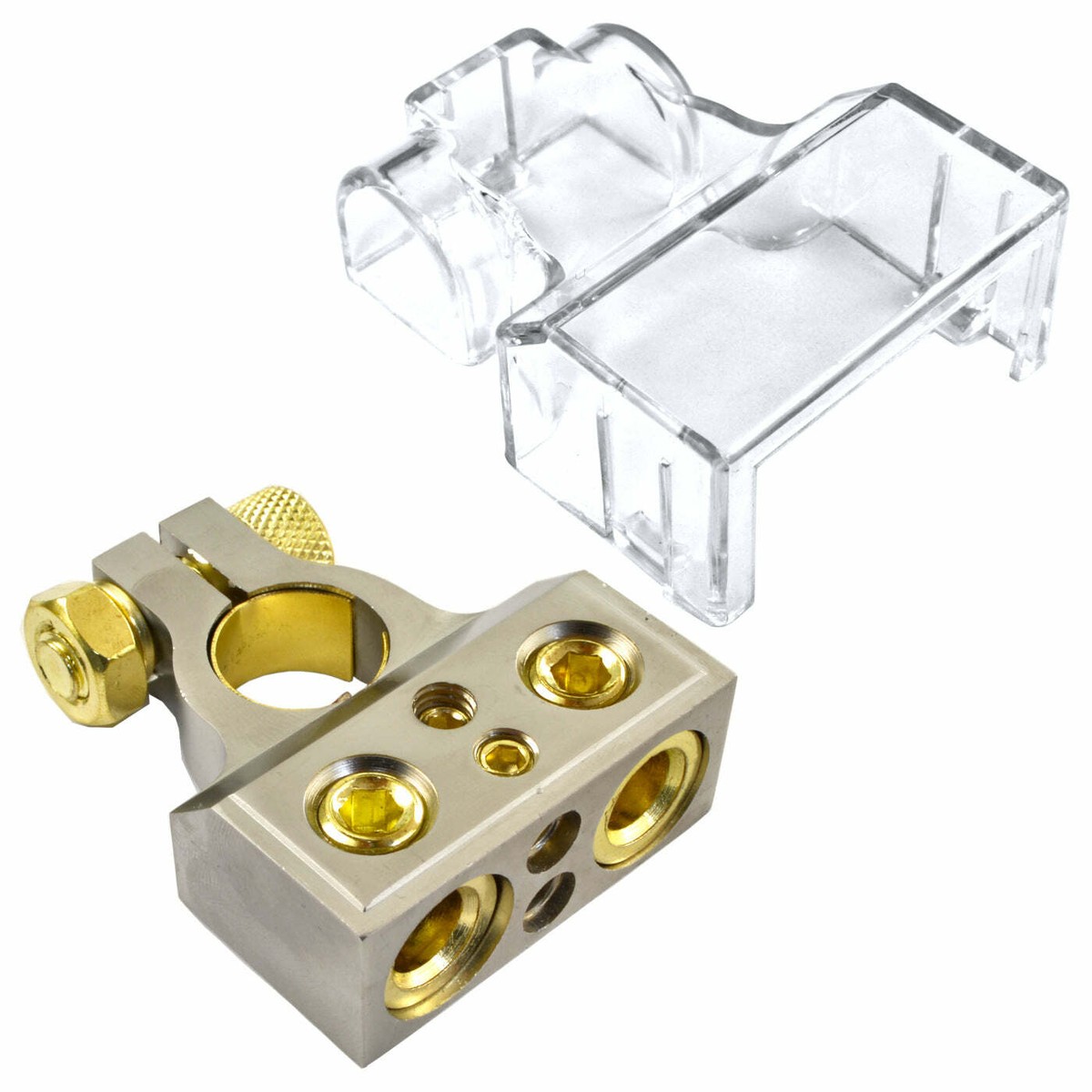 Multi Output Battery Terminal 2-Pack Gold Plated Battery Terminals ...